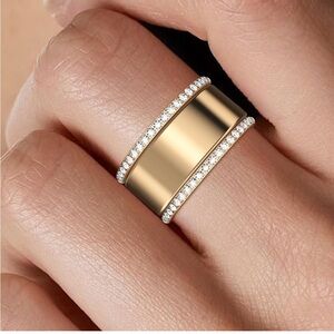 14K Gold Plated Stacking Rings for Oura Ring- Size 9